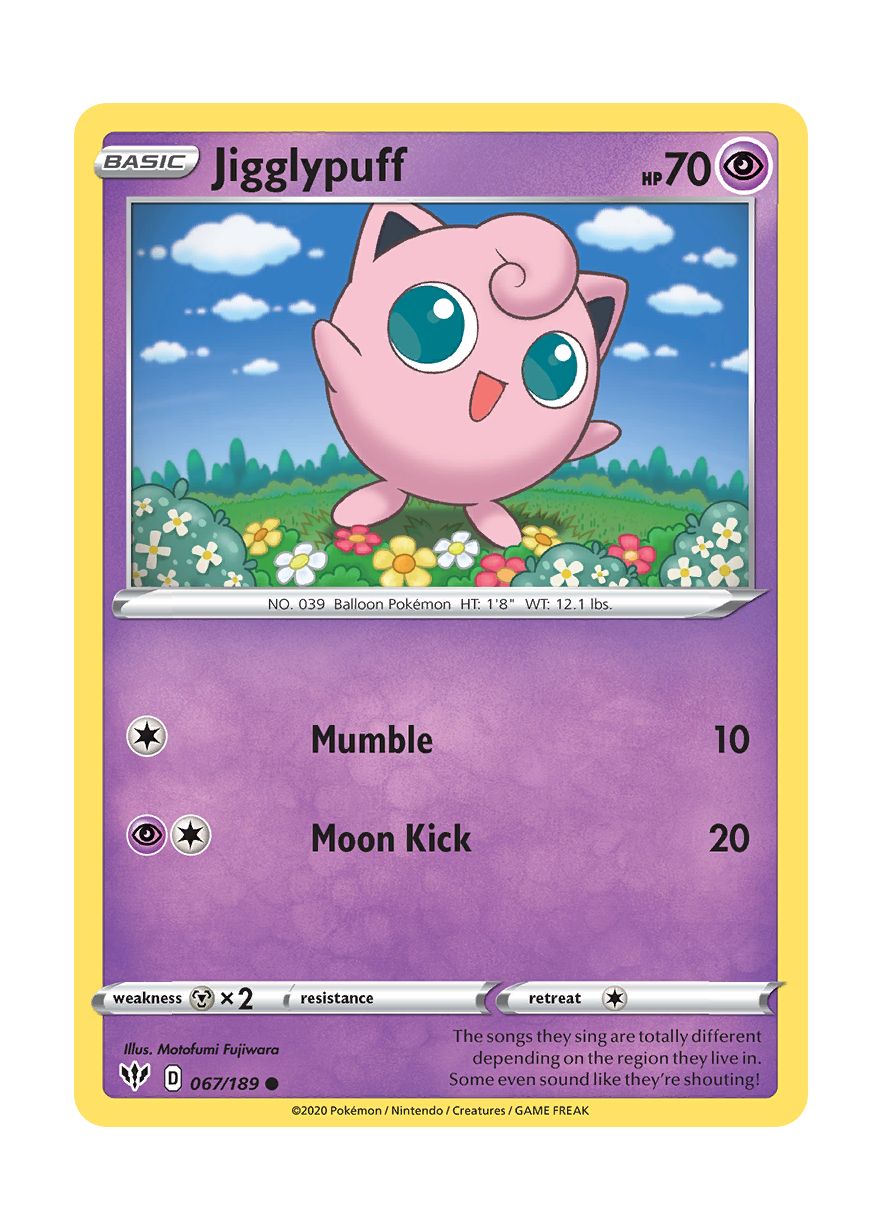 Jigglypuff - Reverse Holo (067/189) Torena Jigglypuff - Reverse Holo (067/189) Torena