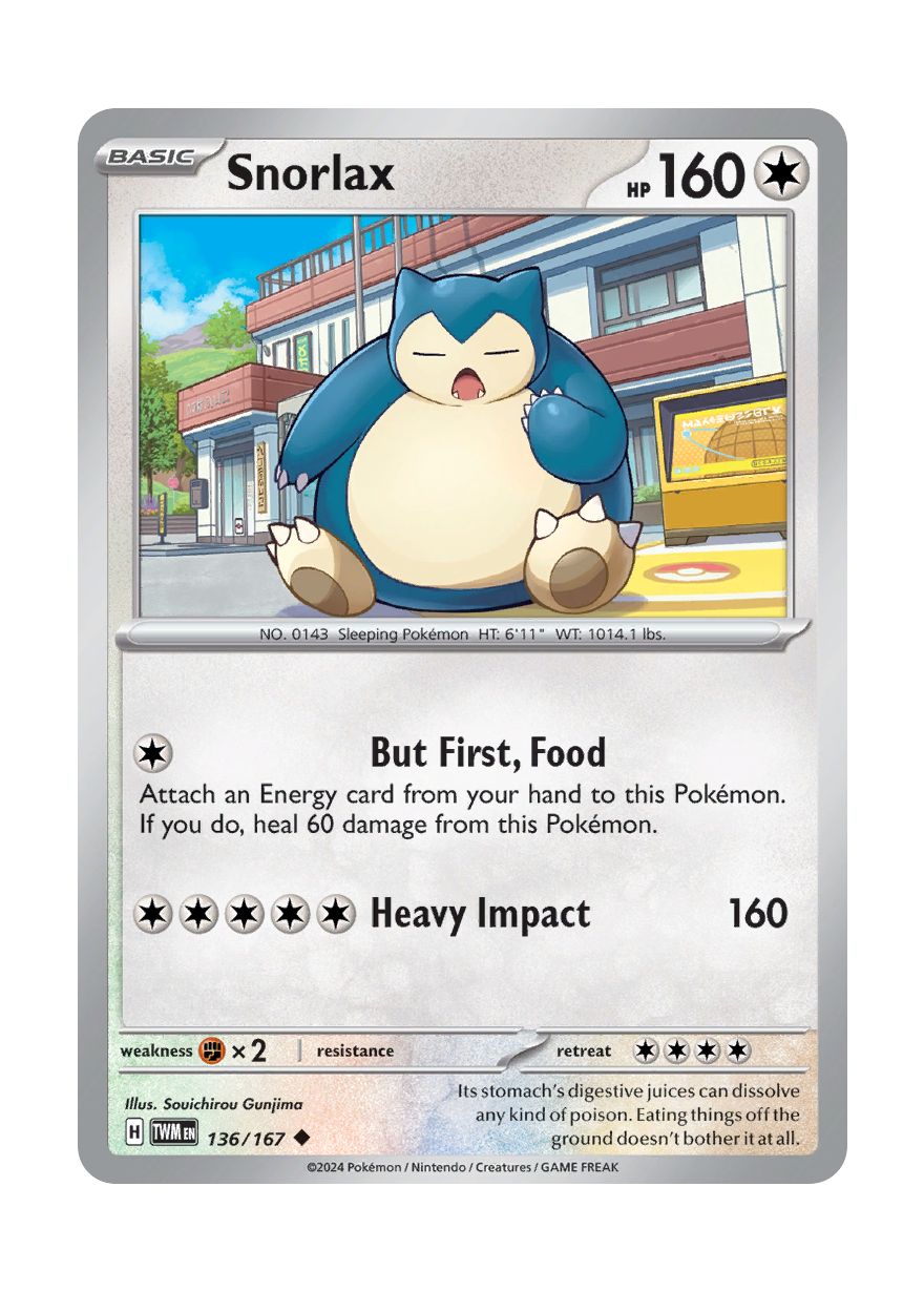 Snorlax - Reverse Holo (136/167) - Twilight Masquerade