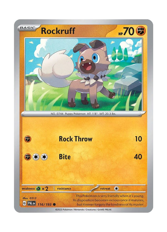 Rockruff - Reverse Holo (116/193) - Paldea Evolved