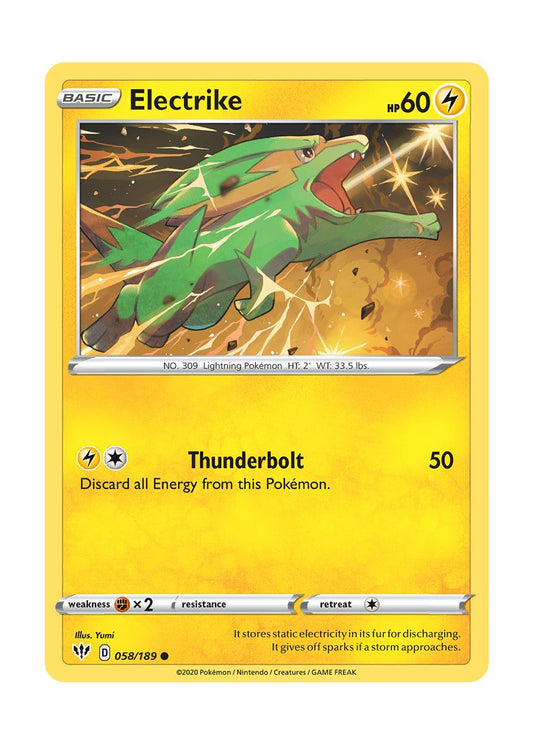 Electrike - Reverse Holo (058/189) - Darkness Ablaze