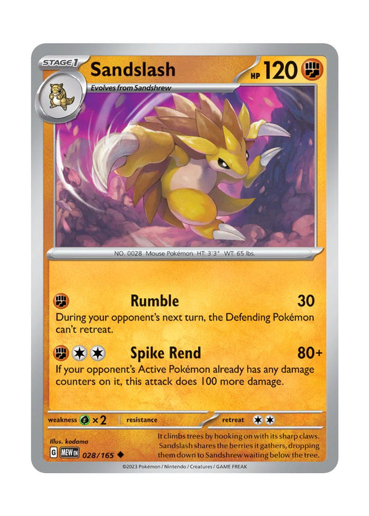 Sandslash - Reverse Holo (028/165) - 151
