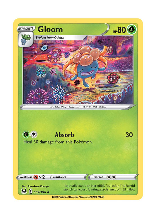 Gloom - Reverse Holo (002/196) - Lost Origin