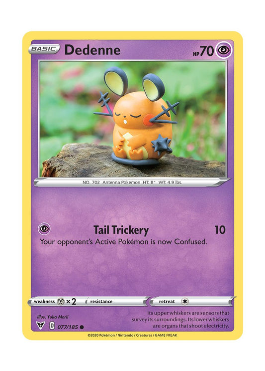 Dedenne - Reverse Holo (077/185) - Vivid Voltage