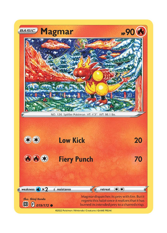 Magmar - Reverse Holo (019/172) - Brilliant Stars