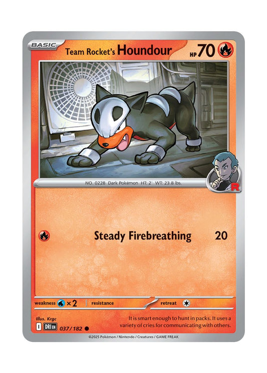 Team Rocket's Houndour (037/182) - Destined Rivals