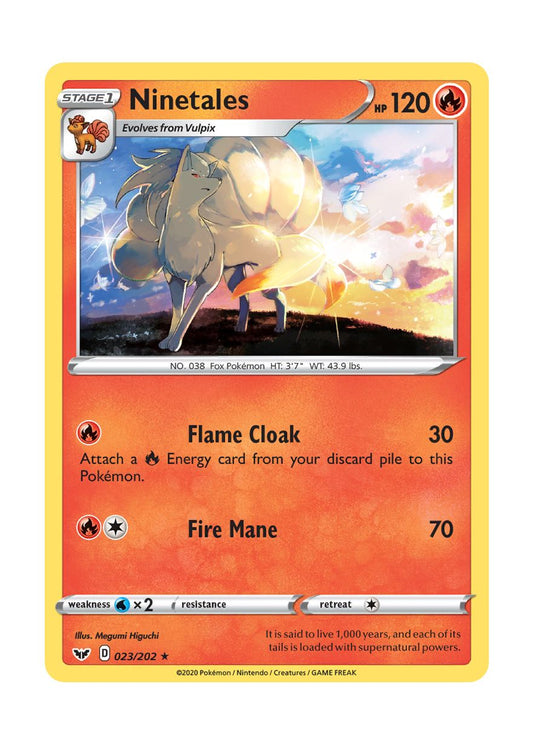 Ninetales - Reverse Holo (023/202) - Sword & Shield