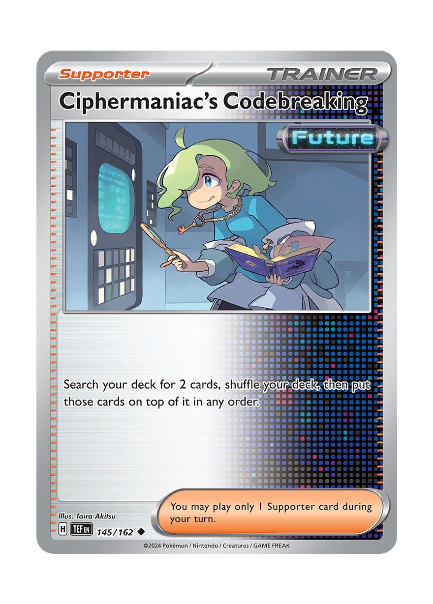 Ciphermaniac's Codebreaking - Reverse Holo (145/162) - Temporal Forces
