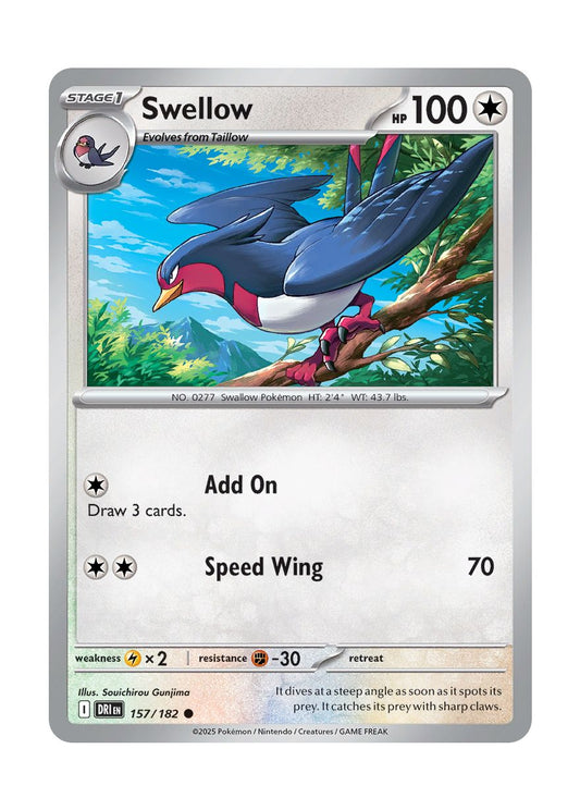 Swellow (157/182) - Destined Rivals