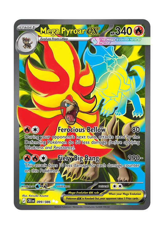 Mega Pyroar ex (099/86) - Chaos Rising
