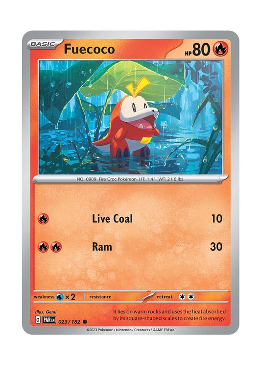 Fuecoco - Reverse Holo (023/182) - Paradox Rift