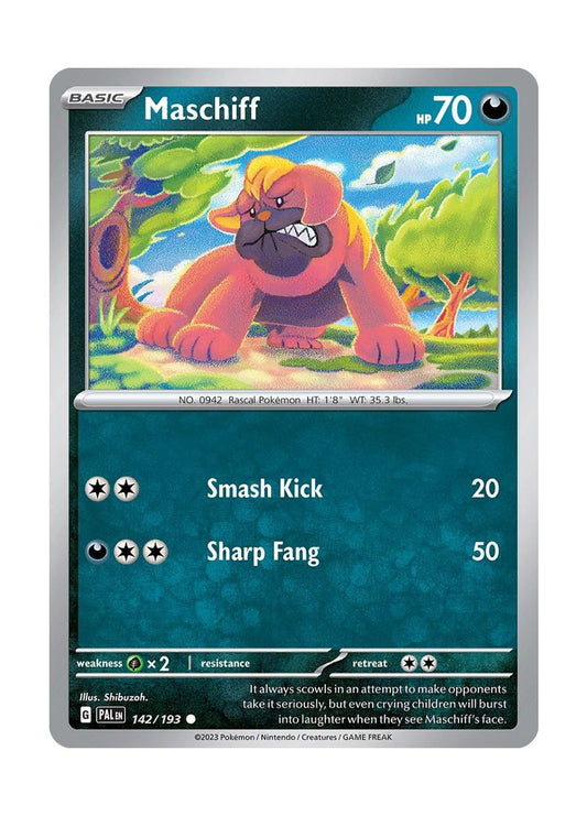 Maschiff - Reverse Holo (142/193) - Paldea Evolved