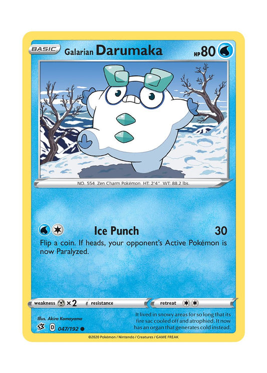Galarian Darumaka - Reverse Holo (047/192) - Rebel Clash