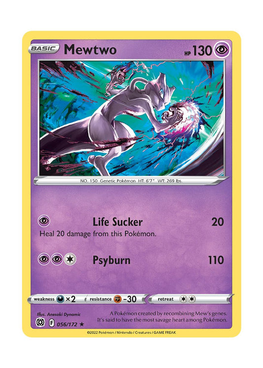 Mewtwo - Reverse Holo (056/172) - Brilliant Stars