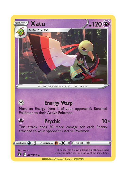 Xatu - Reverse Holo (077/192) - Rebel Clash