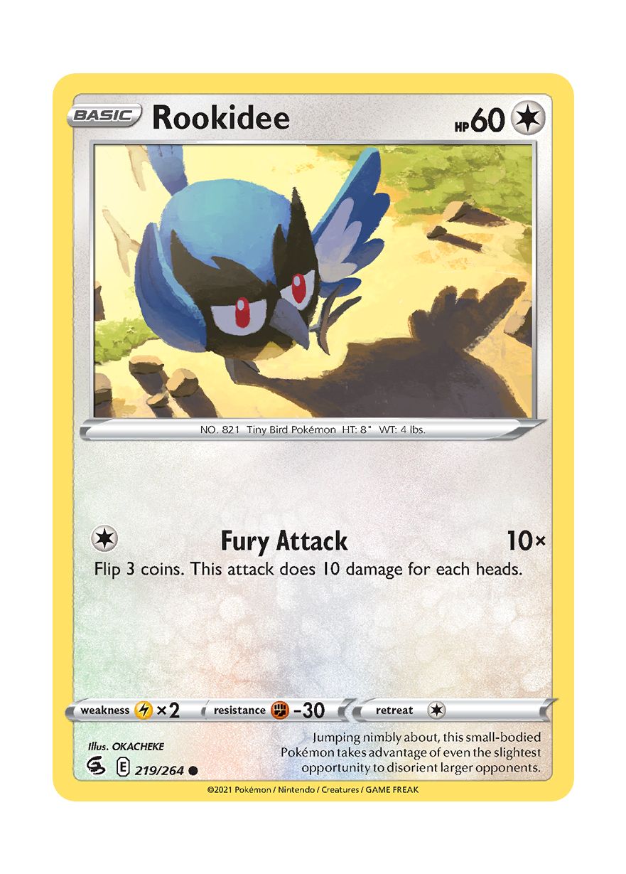 Rookidee - Reverse Holo (219/264) - Fusion Strike