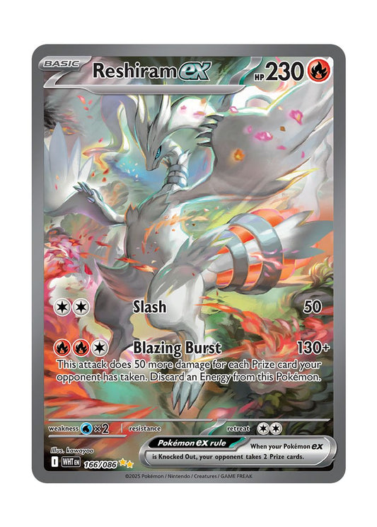 Reshiram ex (166/86) - White Flare