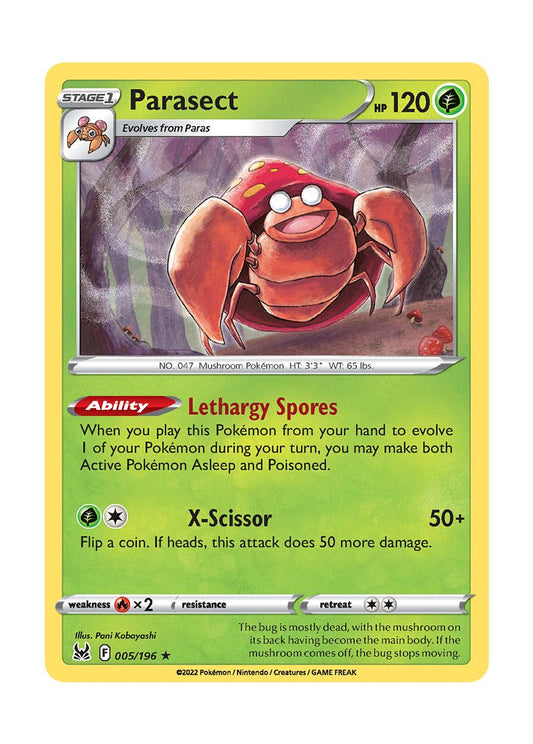Parasect - Reverse Holo (005/196) - Lost Origin