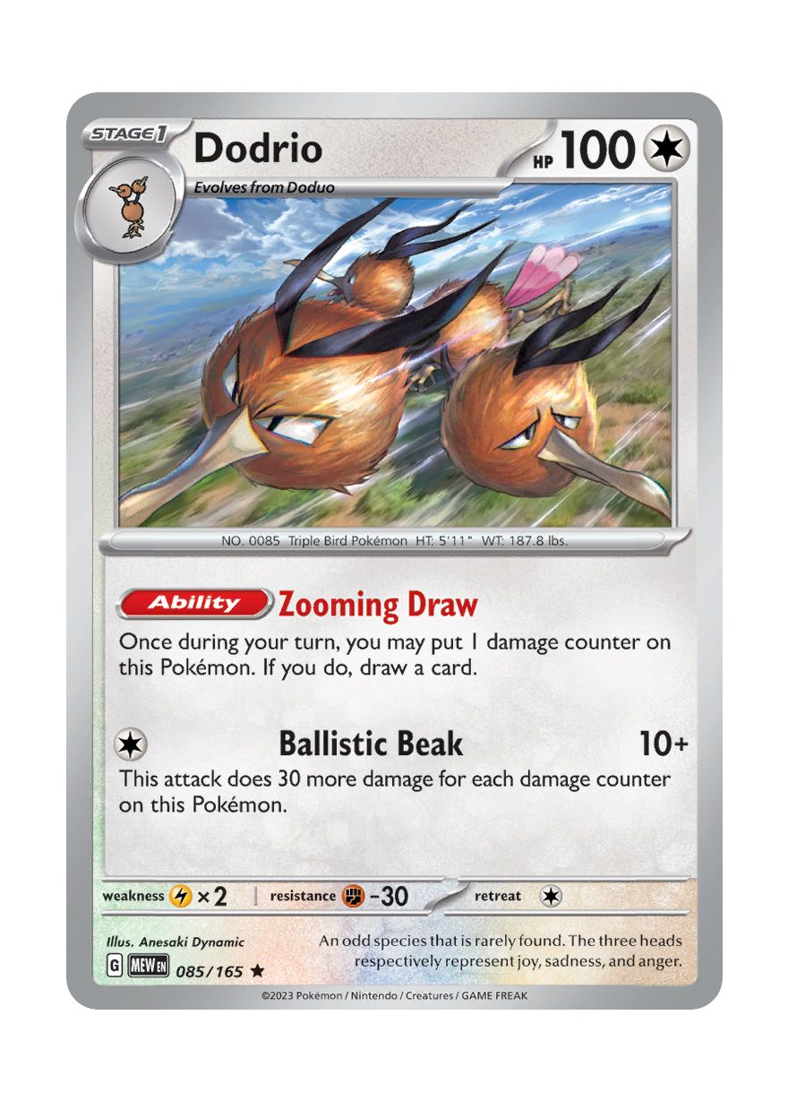 Dodrio - Reverse Holo (085/165) - 151