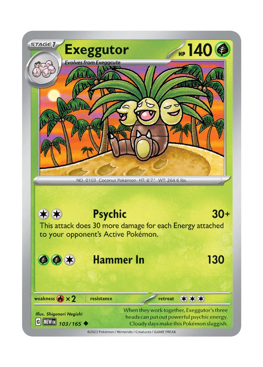 Exeggutor - Reverse Holo (103/165) - 151