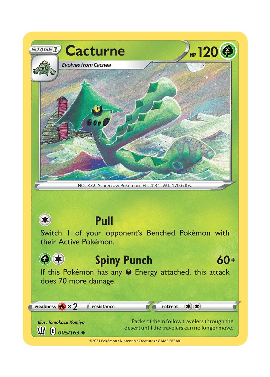 Cacturne - Reverse Holo (005/163) - Battle Styles