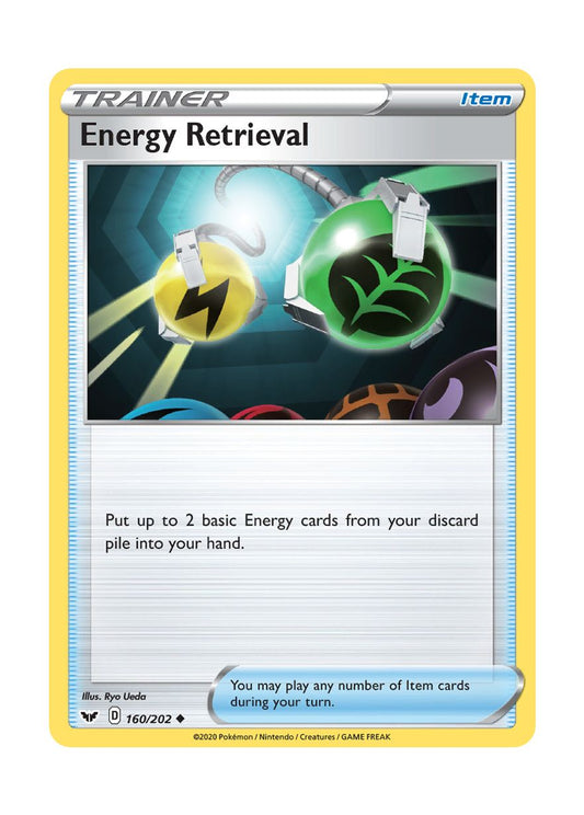 Energy Retrieval - Reverse Holo (160/202) - Sword & Shield