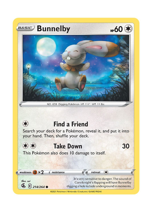 Bunnelby - Reverse Holo (214/264) - Fusion Strike