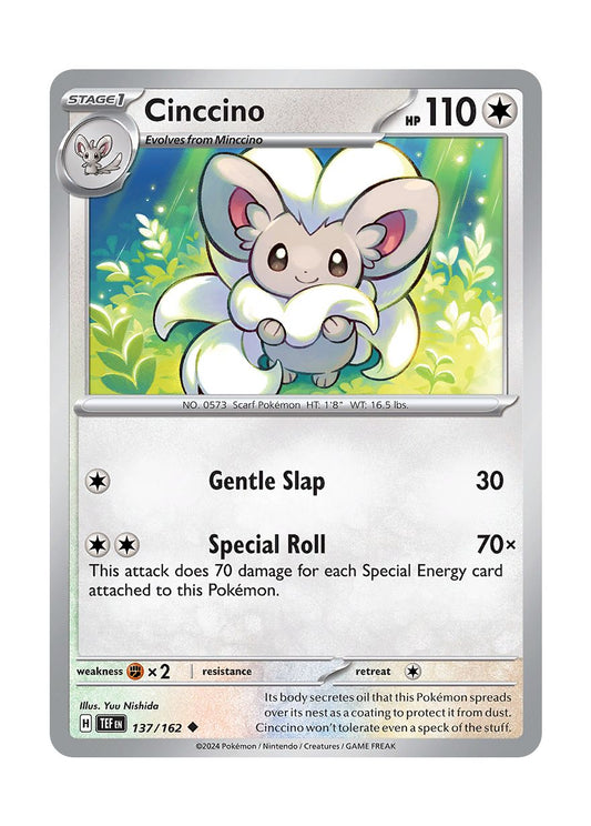 Cinccino - Reverse Holo (137/162) - Temporal Forces