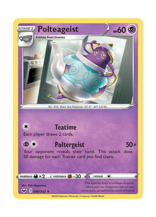 Polteageist - Reverse Holo (090/202) - Sword & Shield