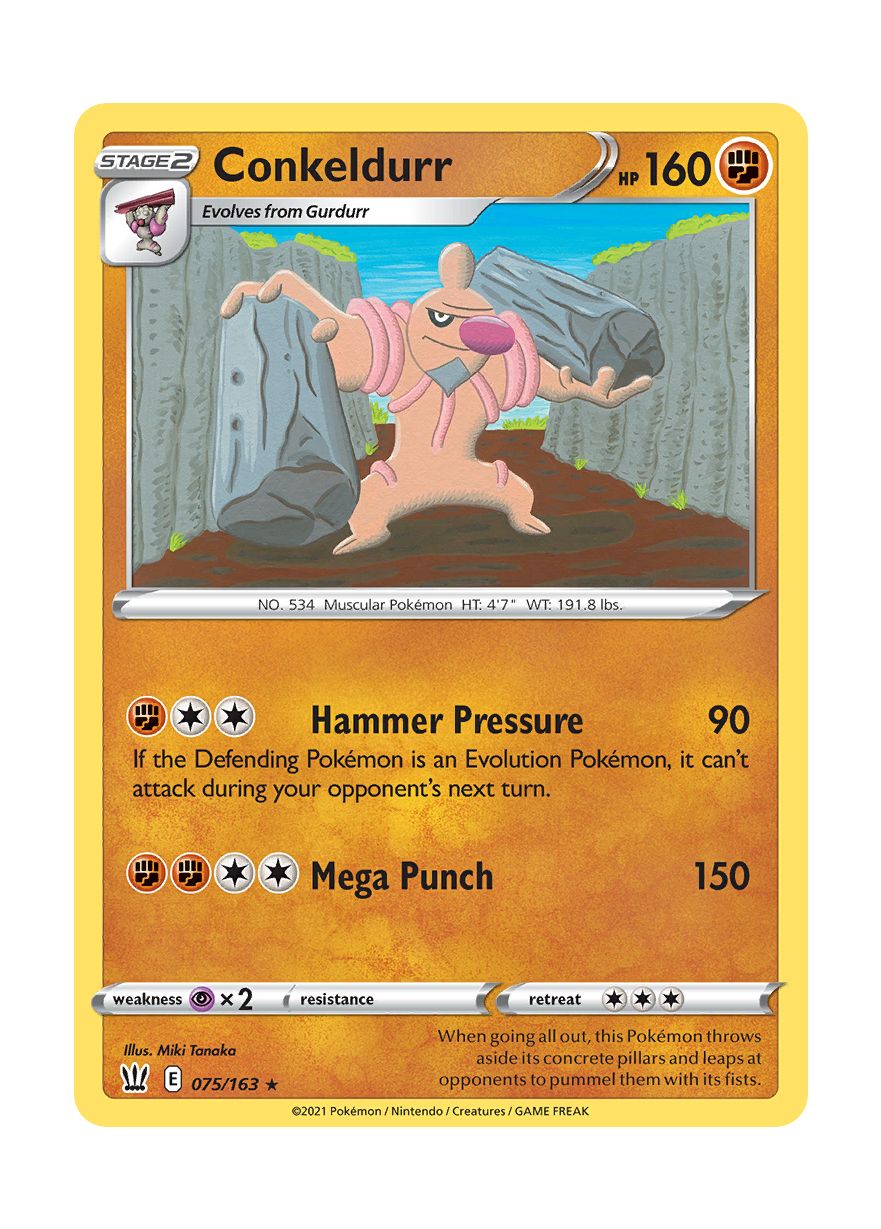 Conkeldurr - Reverse Holo (075/163) - Battle Styles
