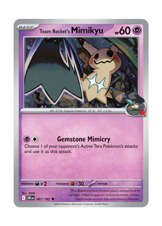 Team Rocket's Mimikyu (087/182) - Destined Rivals