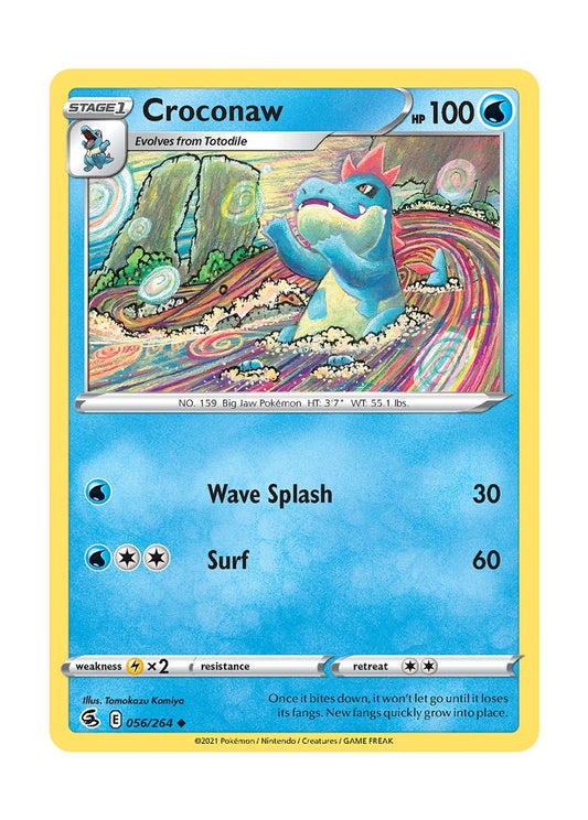 Croconaw - Reverse Holo (056/264) - Fusion Strike