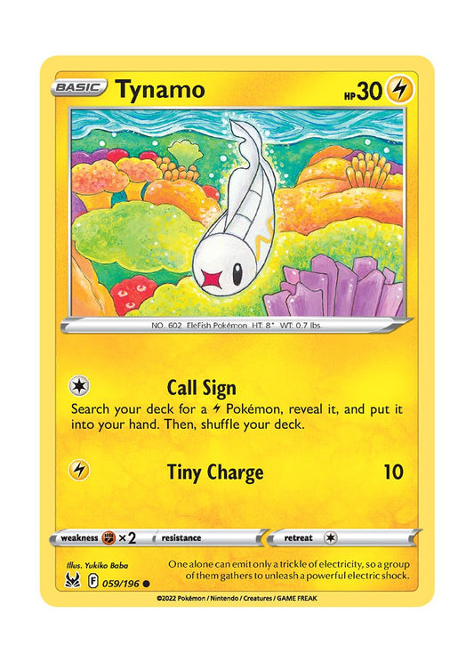 Tynamo - Reverse Holo (059/196) - Lost Origin