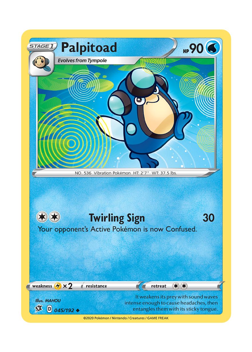 Palpitoad - Reverse Holo (045/192) - Rebel Clash