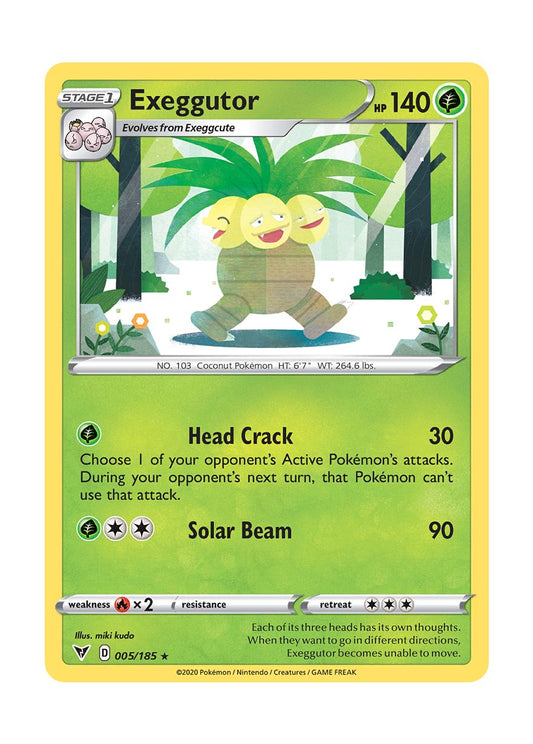 Exeggutor - Reverse Holo (005/185) - Vivid Voltage