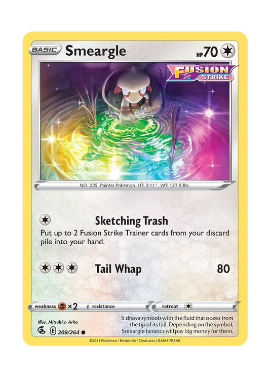 Smeargle - Reverse Holo (209/264) - Fusion Strike