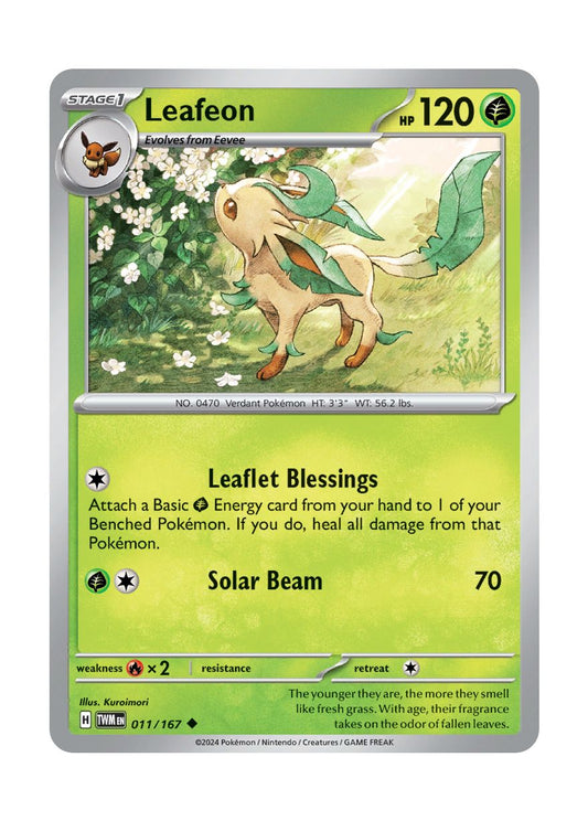 Leafeon - Reverse Holo (011/167) - Twilight Masquerade