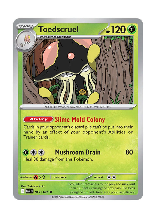 Toedscruel - Reverse Holo (017/182) - Paradox Rift