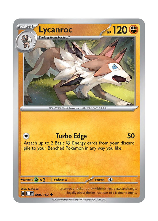 Lycanroc - Reverse Holo (090/162) - Temporal Forces