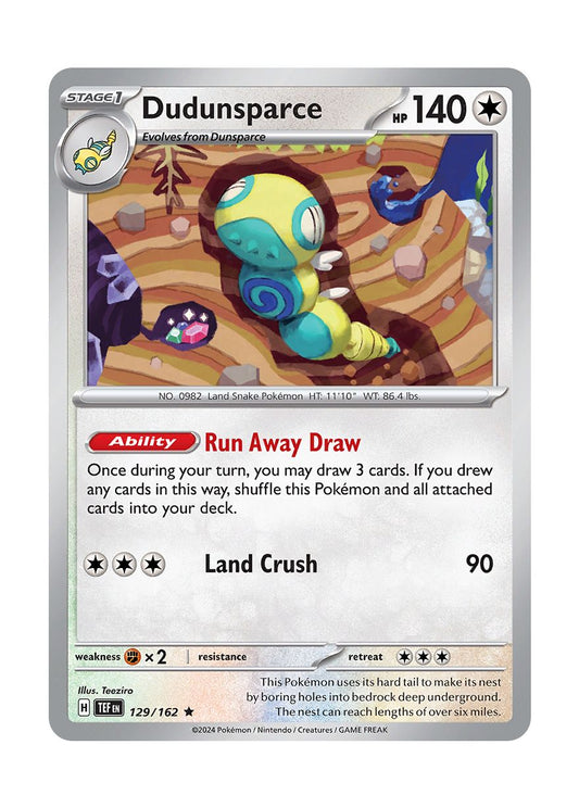 Dudunsparce - Reverse Holo (129/162) - Temporal Forces