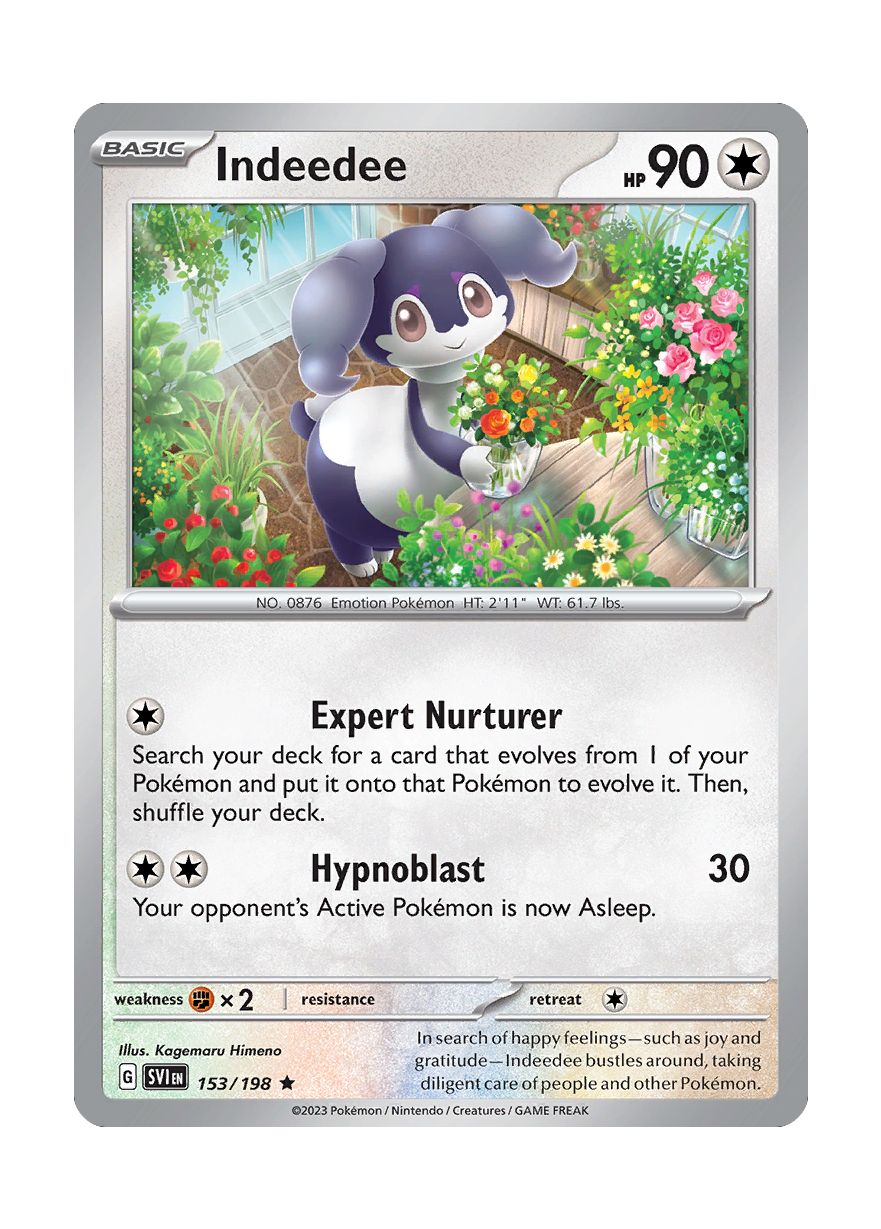 Indeedee - Reverse Holo (153/198) - Scarlet & Violet