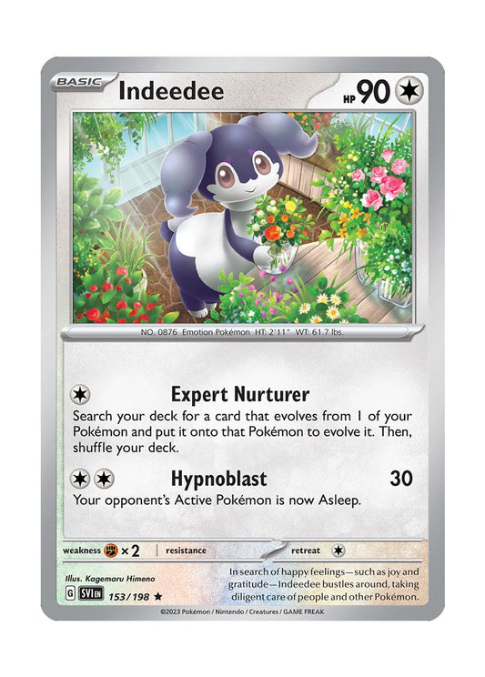 Indeedee - Reverse Holo (153/198) - Scarlet & Violet
