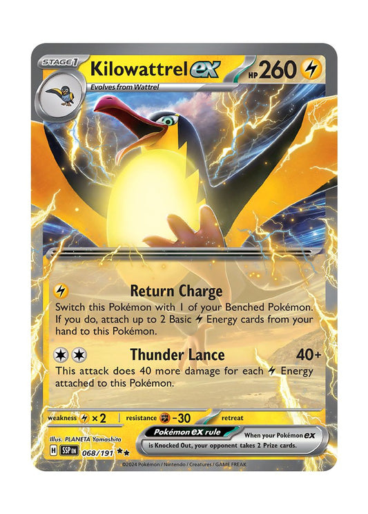 Kilowattrel ex (068/191) - Surging Sparks