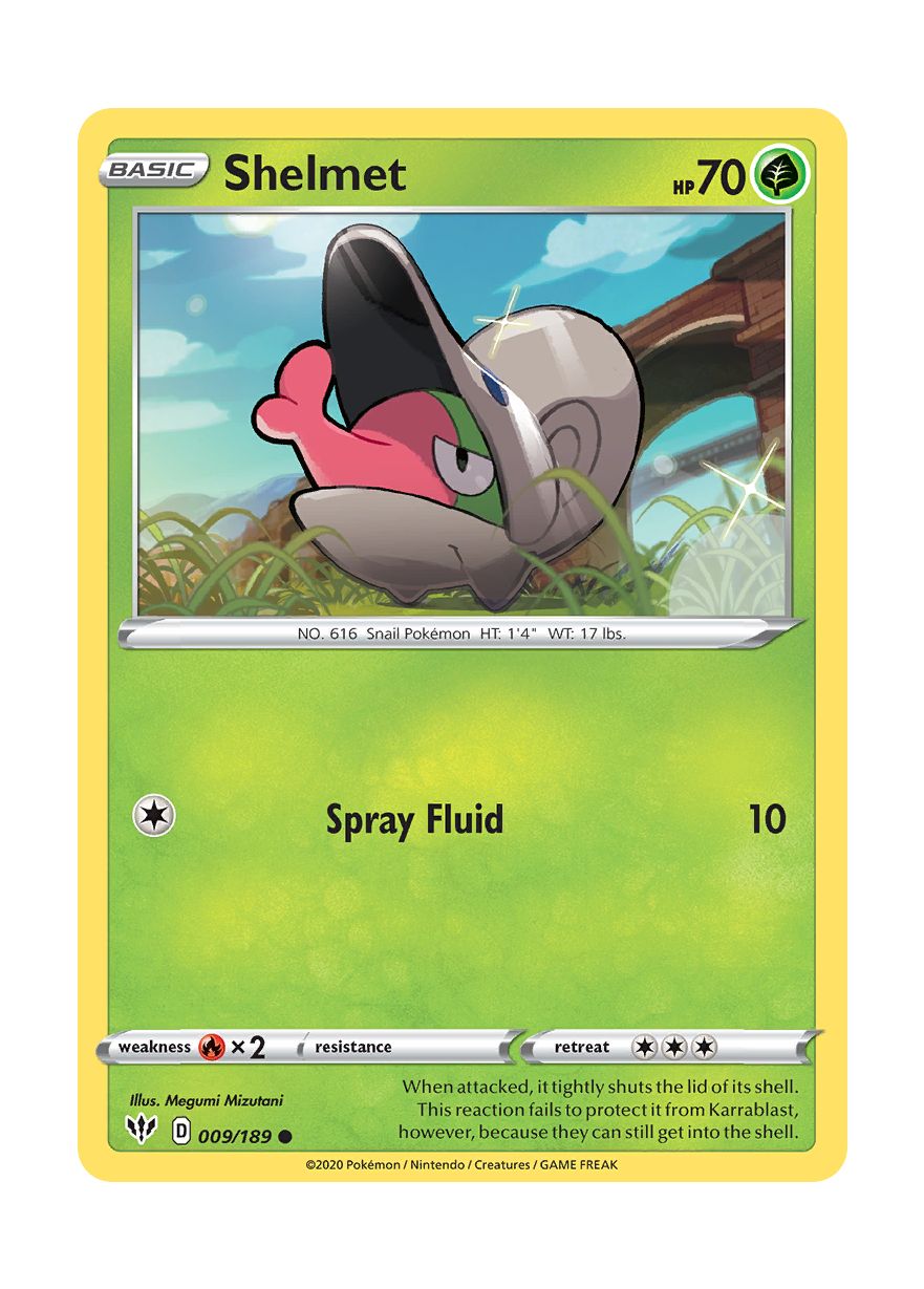 Shelmet - Reverse Holo (009/189) - Darkness Ablaze