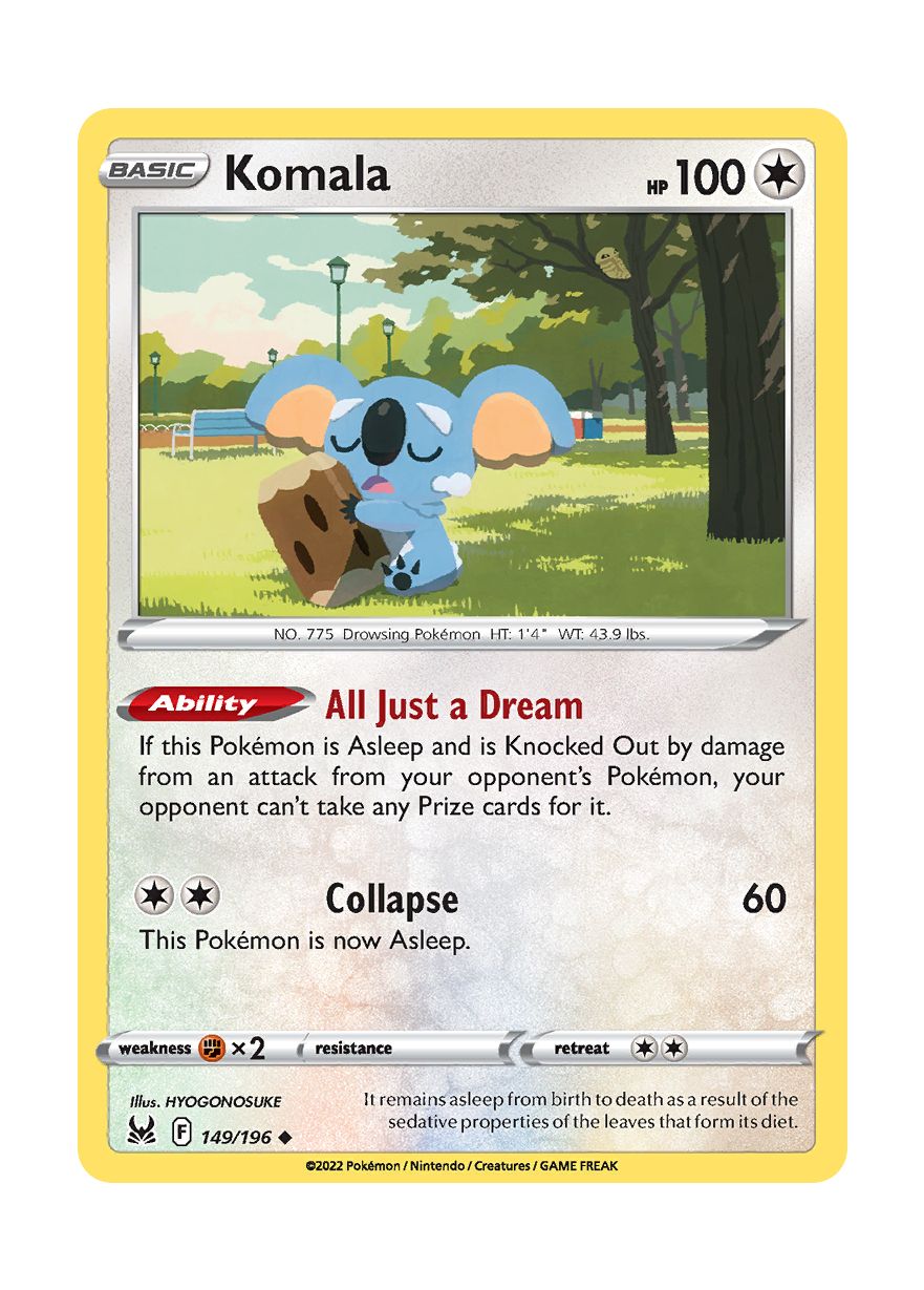 Komala - Reverse Holo (149/196) - Lost Origin