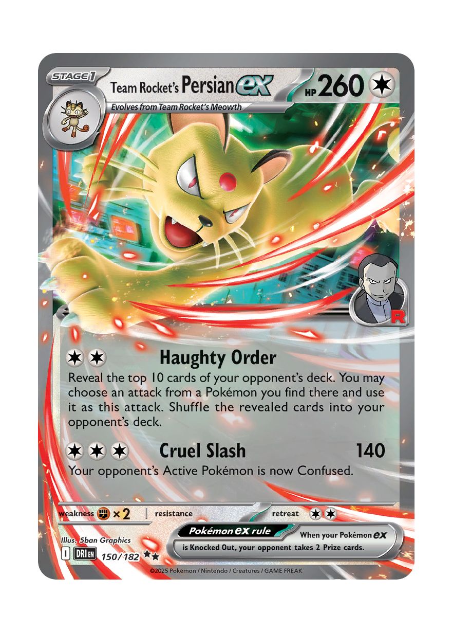 Team Rocket's Persian ex (150/182) - Destined Rivals