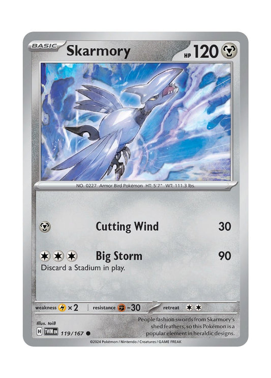 Skarmory - Reverse Holo (119/167) - Twilight Masquerade