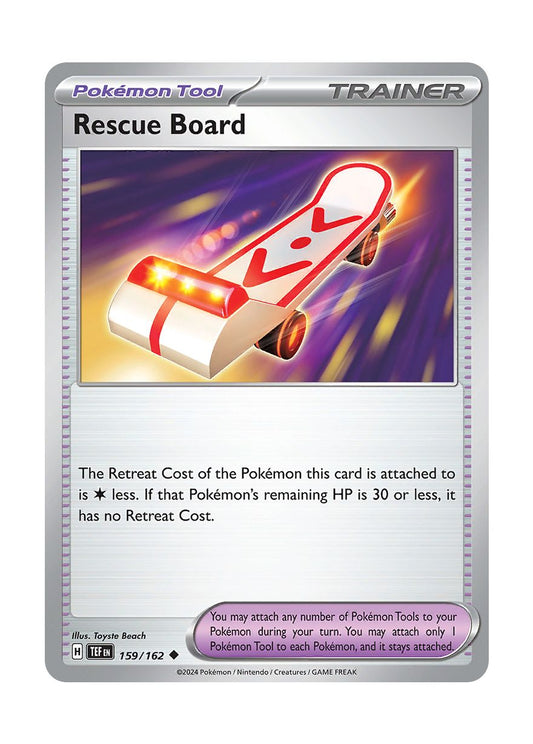 Rescue Board - Reverse Holo (159/162) - Temporal Forces