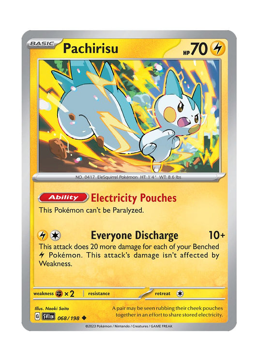 Pachirisu - Reverse Holo (068/198) - Scarlet & Violet