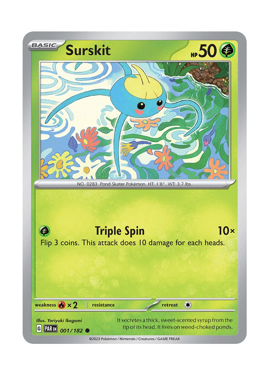 Surskit - Reverse Holo (001/182) - Paradox Rift