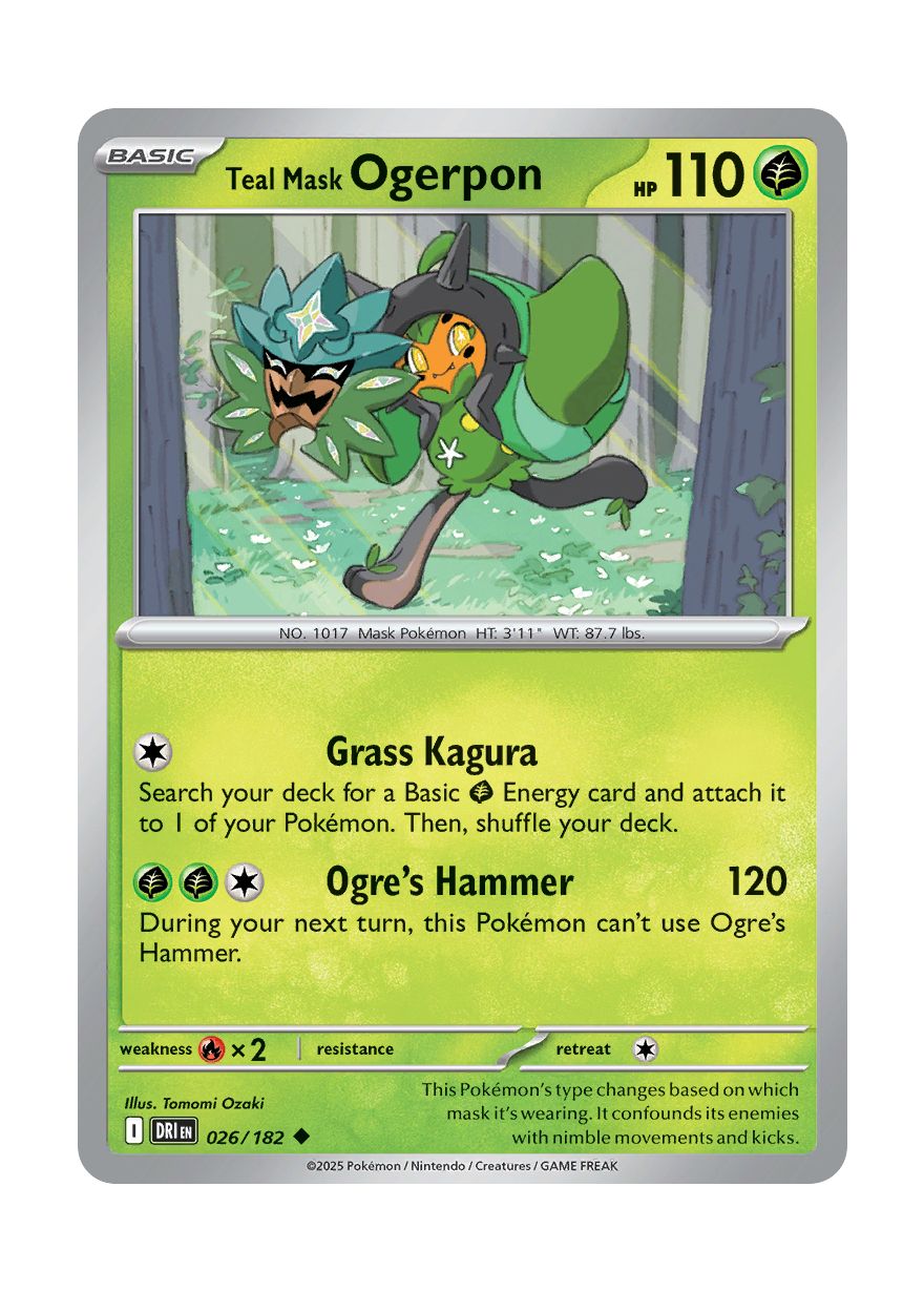 Teal Mask Ogerpon (026/182) - Destined Rivals